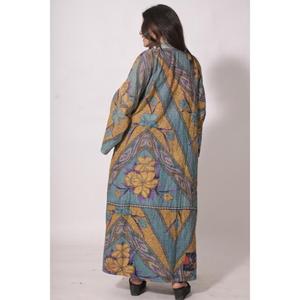 Chaqueta Kimono Vintage Kantha, Ecológica, Transpirable, de Algodón Hecho a Mano, Holgada, Estilo Varsity, para Otoño e Invierno, SR Exports - Product Image 3