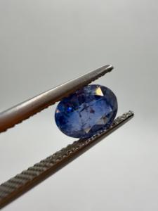 Zafiro azul real natural, corte ovalado, 1.60 ct, 8x6x4 mm, piedra preciosa facetada suelta de Ceilán para la fabricación de joyas, Zehra Gems - Product Image 5