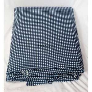 Tissu en coton 100% indien fait main, imprimé au bloc, à carreaux carrés, matière première pour robes, vente en gros - Product Image 4