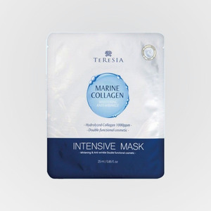 แผ่นมาส์กคอลลาเจนเกาหลี K-Beauty Tersia Marine Collagen Intensive Mask Sheet Pack 10 แผ่น ผลิตในเกาหลี - Product Image 1