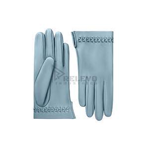 Guantes de cuero para mujer a bajo precio, guantes de invierno cálidos, antideslizantes, para conducir, con pantalla táctil, a la moda. - Product Image 6