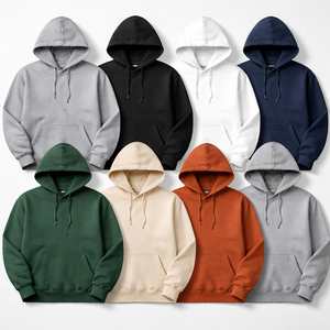 เสื้อฮู้ดผ้าฟลีซสำหรับผู้ชายแบบสปอร์ตแวร์สั่งทำขายส่ง - ผู้ผลิต OEM จัดส่งโดยตรง - Product Image 5