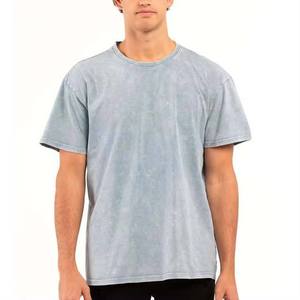 T-shirts vintage délavés personnalisés pour hommes, 100% coton, coupe ample, grande taille, style streetwear décontracté, t-shirt ample pour hommes - Product Image 1