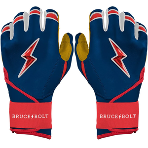High Quality <b>Baseball</b> Batting Gloves Bruce Bolt Inspired Soft Leather Design For Maximum <b>Bat</b> Control Batting Gloves - Product Image 1
