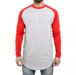 Camisetas de Manga Larga de Algodón Supima para Hombre de Alta Calidad, Transpirables, Color Granate - Product Image 6