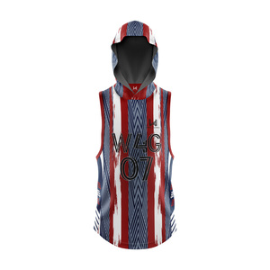 Camisetas de Fútbol Americano 7v7 con Bandera Estadounidense, Personalizadas, 100% Poliéster, Secado Rápido, Sin Mangas, Talla Grande, Camisetas Impresas Personalizadas - Product Image 1