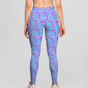 Leggings de Yoga con Cintura Elástica Personalizada, Diseño Sólido, Ecológicos, Transpirables, de Spandex/Nylon, Pantalones Deportivos para Mujer, Precio Económico, OEM - Product Image 4