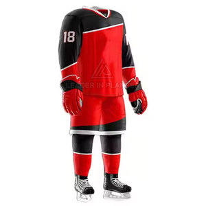 ชุดยูนิฟอร์มฮอกกี้น้ำแข็งสำหรับผู้ชาย ระบายอากาศได้ดี ทนทาน มีหลายสี ชุดฮอกกี้น้ำแข็งขายดีที่สุด - Product Image 4