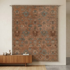Alfombra de lana hecha a mano con diseño texturizado decorativo para interiores modernos de dormitorios, salas de estar y comedores. - Product Image 2