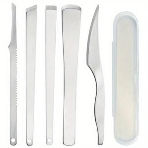 Kit de soins des pieds en acier inoxydable pour ongles incarnés, kit de pédicure pour éliminer les peaux dures et les callosités, outils de rasage des callosités - Product Image 2