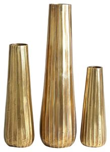 Minimalistic Modern <b>gold</b> Handmade Aluminum floor <b>vase</b> <b>Gold</b> Finish Decorative Home Accent - Product Image 2