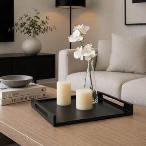 Bandeja Decorativa Rectangular de Metal con Asas, Diseño Minimalista para Mesa de Centro y Organización del Baño, Regalo de Diwali - Product Image 6