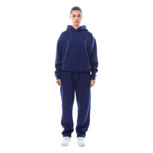 Vente en gros de vêtements de sport pour femmes survêtement pull à capuche haut et pantalon de jogging logo personnalisé marque privée vêtements de sport et de loisirs - Product Image 1