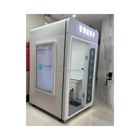 Huasheng Medical Doctorless Digital Health Booth Telemedicine Kiosk AI-Power Virtual Care Touchscreen untuk Penggunaan Umum Tenaga Surya API