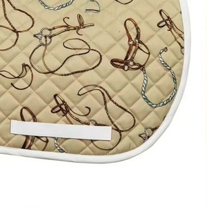 Premium Quality All-Purpose Custom Saddle Pad Comfortable Horse English Equestrian Designer <b>Stitching</b> Custom Color Polyester - Product Image 4