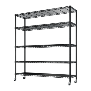 Scaffalatura Metallica Robusta da 150 cm con Ruote, Capacità 1420 kg, Certificata NSF, Regolabile, per Garage, Nuova Versione 2023 - Product Image 3