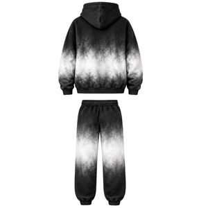 Conjunto Deportivo Casual para Mujer, Marca Sigma Gamma Rho, Tie Dye, Color Negro y Blanco, Sudadera con Letras Griegas Personalizadas, Pantalones Deportivos - Product Image 2
