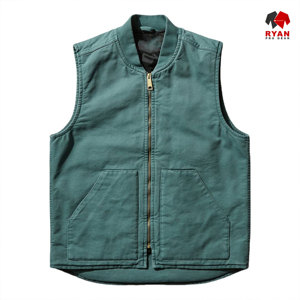 Chaleco Vaquero Personalizado Ryan Pro Gear para Hombre, Cierre de Cremallera, Tela Transpirable con Logotipo Personalizado - Product Image 1