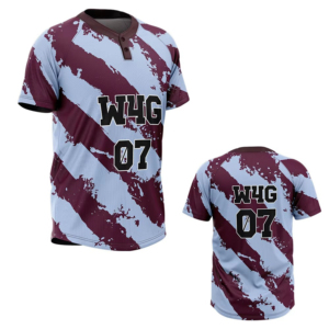 New High Quality Baseball Jersey Men's Short Sleeve Sublimated Print Moisture Wicking 100% <b>Polyester</b> Striped Design Regular Fit - Product Image 5