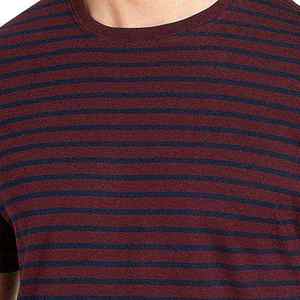 T-shirt unisexe surdimensionné uni, fabriqué en usine, personnalisable pour homme, design rayé, manches courtes - Product Image 5