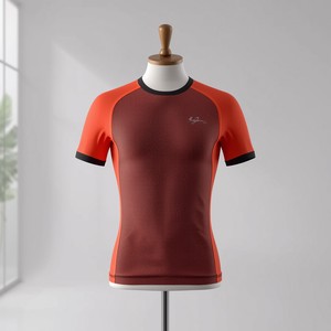 เสื้อยืดกีฬาแบบรัดรูป แห้งเร็ว ระบายอากาศดี เหมาะสำหรับการฝึกซ้อมและออกกำลังกาย กระชับพอดีตัว  รับผลิตแบบ OEM ODM ตามความต้องการ - Product Image 6