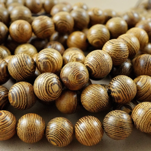 Perles de Mala en Bois Naturel Personnalisées, Forme de Boule Écologique, Style Rustique, Finition Laquée, Rangement Domestique - Product Image 4