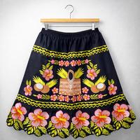 Últimos diseños hawaianos, faldas con bordados polinesios, personalizadas, de alta calidad, para mujer, tradicionales, de poliéster y spandex, micronesianas