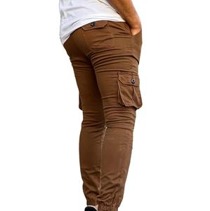 Professional Manufactured <b>Men's</b> Casual Grey <b>Camo</b> Corduroy Straight Pleated Front <b>Cargo</b> <b>Pants</b> Breathable Trousers Elastic Waist - Product Image 2