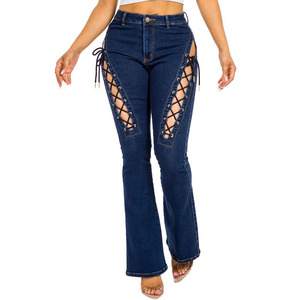Pantalones de Moda para Mujer, Pantalones Casuales con Logotipo Personalizado, Pantalones Anchos de Mezclilla Estilo Boyfriend para Mujer, Pantalones Holgados para Mujer - Product Image 2