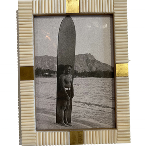Luxury Handmade Eco-Friendly Bone Inlay Resin UV Printing Durable Rectangle Photo <b>Frame</b> Rustic/Modern/Classic Styles <b>Wall</b> Decor - Product Image 1