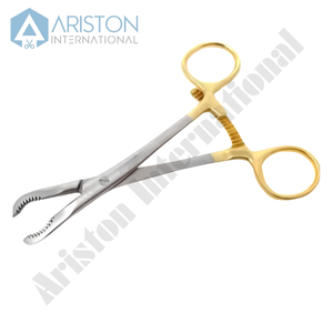Bone Reduction Forceps with <b>Teeth</b> Curved 5.5 Inch Orthopedic Instrument - Product Image 4