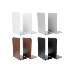 Set Of Four Different Colors Bookends Handmade Metal Bookends <b>Book</b> Stand For Home And Office Tableware Use - Product Image 1