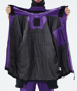 Dernière veste de ski/snowboard 2026 rouge, violette et noire avec panneaux personnalisés – Imperméable, respirante, coupe-vent – Fournisseur de vêtements de ski d'hiver - Product Image 6