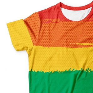 Camiseta Personalizada al por Mayor con Rayas Arcoíris 3D, Sublimación en Poliéster, Orgullo LGBT, Diseño Gráfico Colorido, Ropa de Verano, Camisetas Sublimadas - Product Image 4