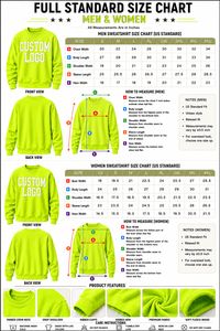Sweat-shirt à col rond vert fluo pour homme, logo personnalisé imprimé sur le devant, coupe classique, décontracté, tricoté pour l'automne, style français - Product Image 6