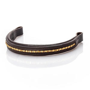 ที่คลินเชอร์สีทองแบบมีช่องใส่คิ้วหนังม้าทำจากหนังแบบแผ่นรองขนาดเล็กรูปทรงตรงสไตล์เรียบ - Product Image 4