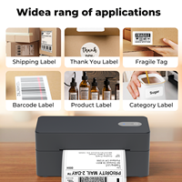Label Thermal 4x6 untuk Printer Thermal, Perekat untuk Pengiriman Paket Bisnis, Kertas Thermal Langsung, Stiker Tahan Air