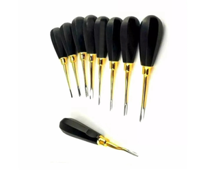 Juego de Elevadores Dentales Dorados y Negros, Instrumentos Quirúrgicos Dentales de Alta Calidad Clase I - Product Image 3