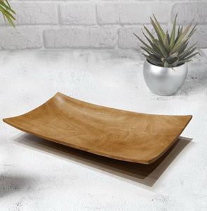 Bandeja de Almacenamiento y Organización de Cocina Moderna, Lujosa y Minimalista, Rectangular de Madera Pulida, de un Solo Nivel, Apta para Lavavajillas - Product Image 2