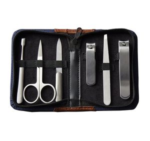High Quality 5 1/10 1 Manicure Pedicure <b>Tool</b> Kit Stainless Steel Nail Clippers Cleaning Accessories <b>Leather</b> Packaging Teen Use - Product Image 3