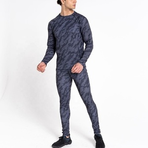 Ensemble de sous-vêtements de compression camouflage pour hommes, manches longues, séchage rapide, vêtements de sport, gym, course à pied - Product Image 1