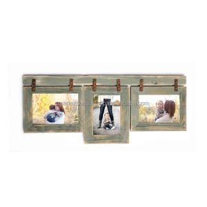 Cadre photo rustique en bois massif fait main, décoration de maison de style farmhouse, personnalisable, pour afficher des souvenirs, cadeau pour la famille - Product Image 4