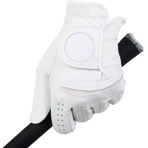 Gants de golf personnalisés pour femmes, 1 paire, main gauche/droite, respirants, anti-humidité, maille 3D, tissu antidérapant, cuir véritable, fermeture auto-agrippante - Product Image 2