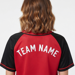 Camiseta de Béisbol Personalizada de Manga Corta, Malla Estampada 100% Poliéster, Camisetas de Béisbol con Botones, Camisetas de Béisbol Personalizadas para Equipos - Product Image 4