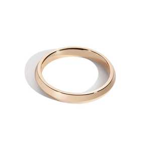 3mm Custom Knife Edge Wedding Band <b>Men</b> Women Geometric Minimalist Comfort Fit 925 <b>Silver</b> 10K 14K 18K Solid Gold Stacking <b>Ring</b> - Product Image 1
