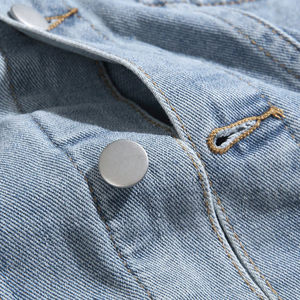 Men's Dark Denim Vest Sleeveless Button Fly Casual 100% Cotton Breathable Summer Outwear - Product Image 5