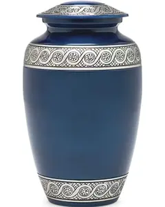 Black Wolf Moon Metal <b>Urn</b> for Ashes Adult Cremation Memorial <b>Urn</b> with Night Sky Design for Home Display - Product Image 2