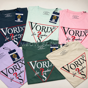 T-shirt unisexe en coton VORIX, imprimé Los Angeles, couleurs unies, taille M, fabriqué au Bangladesh, lot en gros, vêtements en stock, t-shirts de haute qualité - Product Image 1