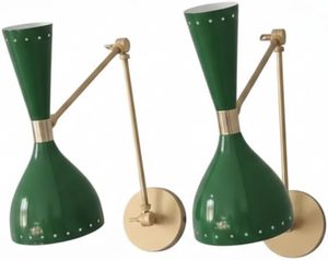 Applique murale italienne en laiton style Diabolo des années 1950 – Stilnov Applique murale Sputnik italienne Diabolo du milieu du siècle – Années 1950 - Product Image 2