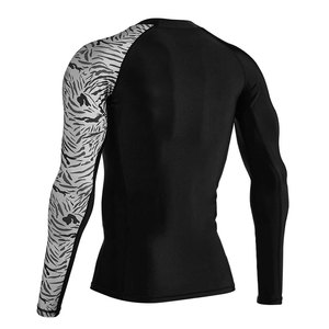 เสื้อแรชการ์ดแขนยาวดีไซน์ใหม่สำหรับผู้ชาย ขายออนไลน์ รับผลิตแบบ OEM เสื้อผ้าออกกำลังกายสำหรับผู้ชาย - Product Image 3